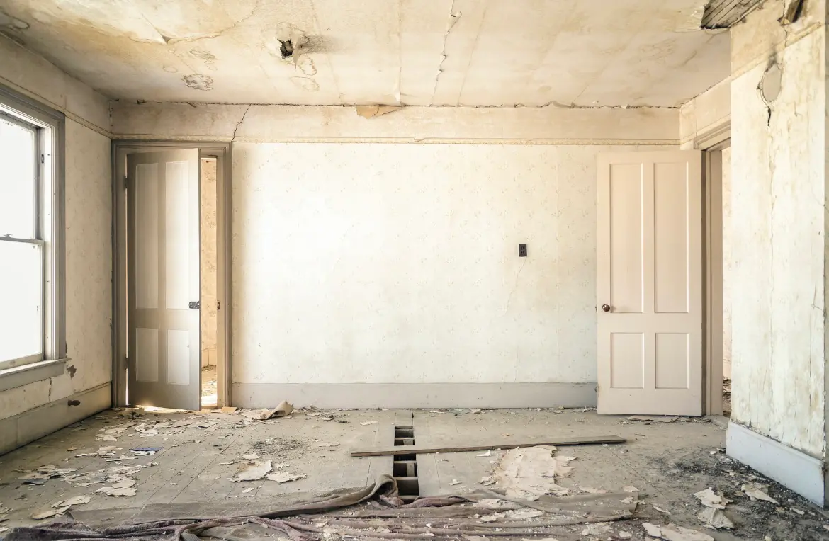 Waste disposal crew managing a cleanout project in East Windsor